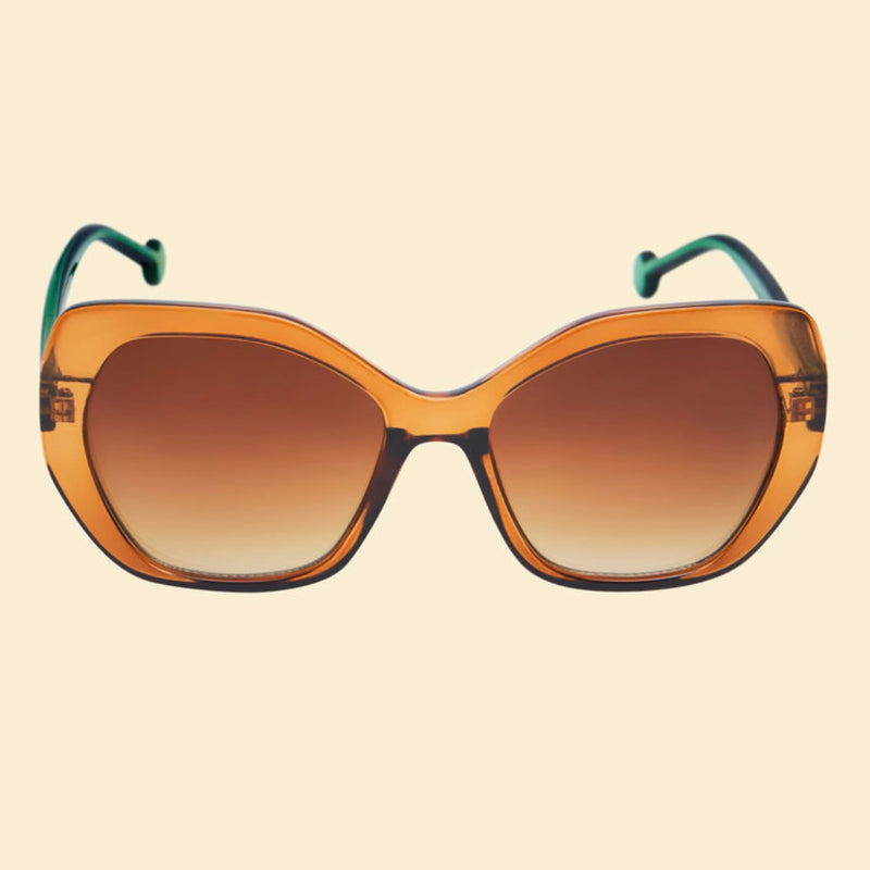Briana Sunglasses- Mandarin/Sage