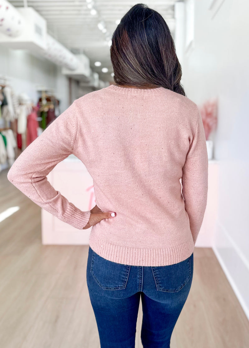 Weekend Plans Sweater- Pink