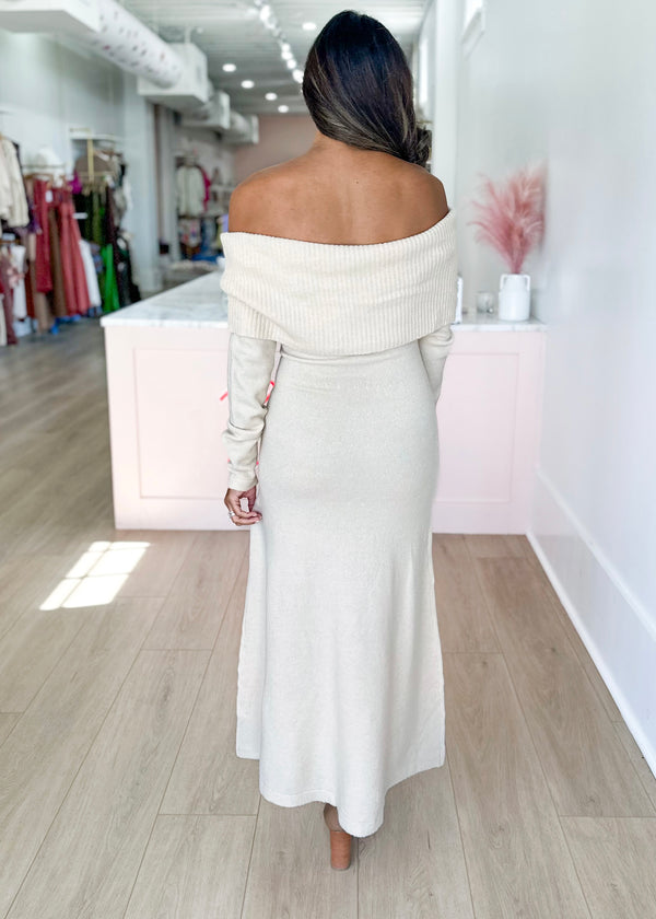 Brady Off The Shoulder Midi Dress