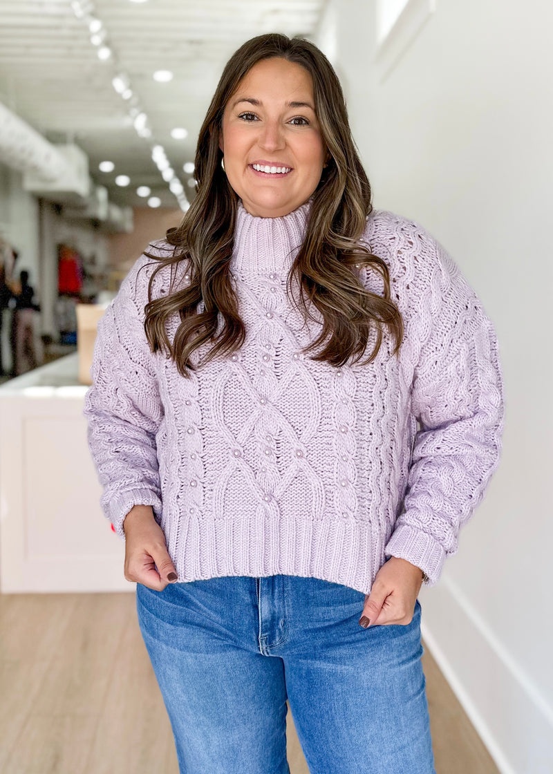 Lavender Pearl Sweater