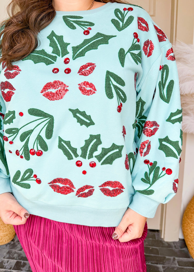 Mistletoe and Kiss Sweatshirt