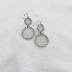 Double Drop Silver Earrings