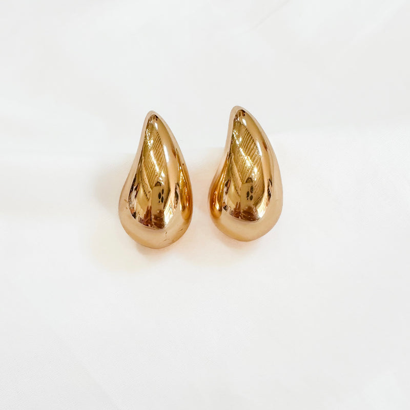 Gold Water Drop Earrings