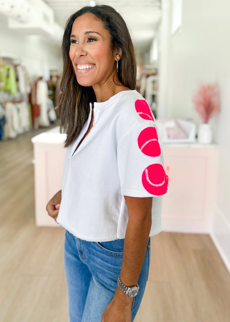 Neon Pink Tennis Top