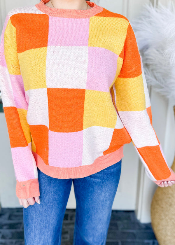 Color Block Spring Sweater