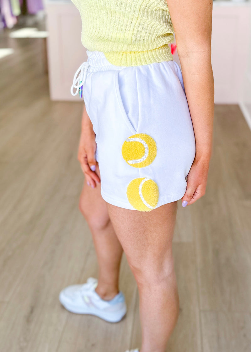 Tennis Ball Side Shorts- Yellow