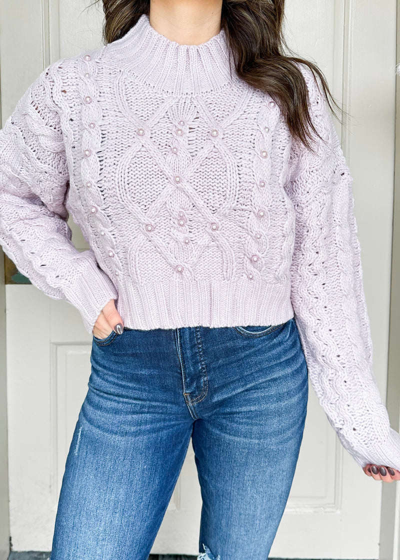 Lavender Pearl Sweater