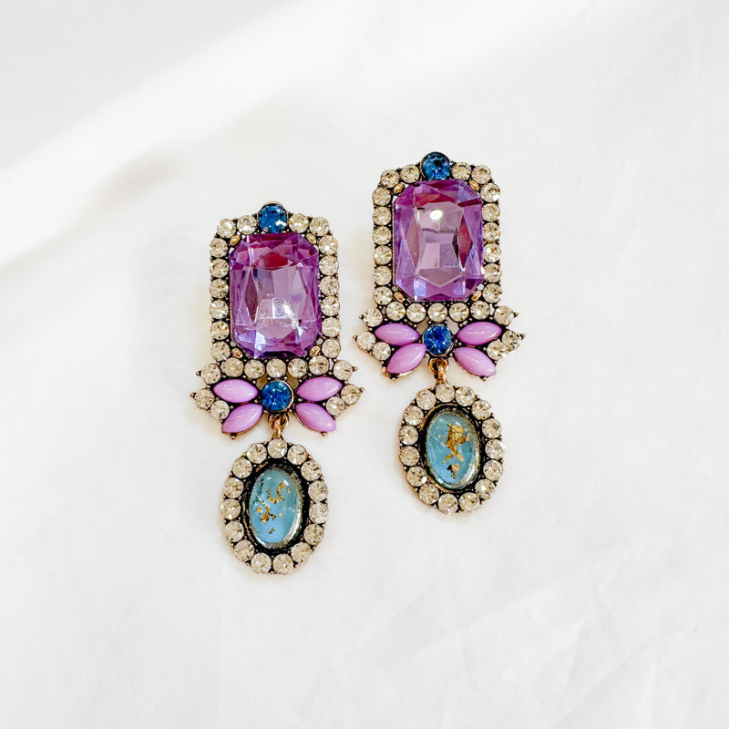 Rhinestone Statement Earrings