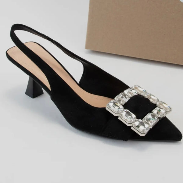 Mae Kitten Heel- Black