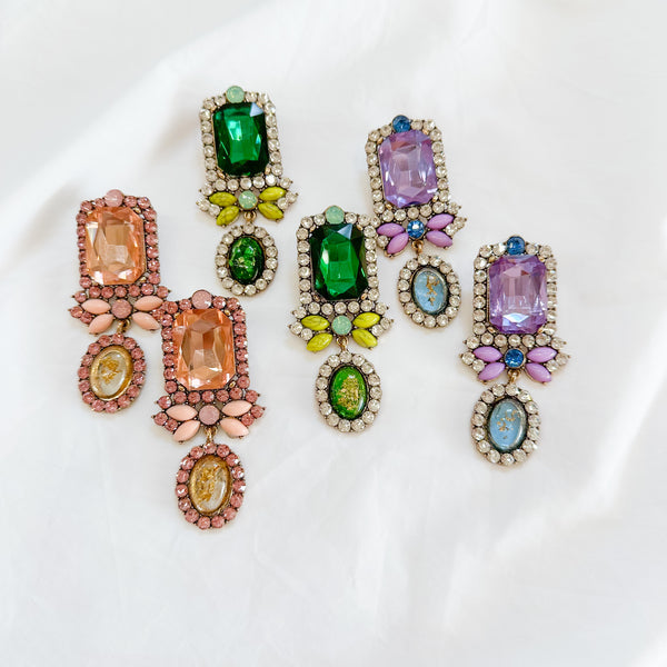 Rhinestone Statement Earrings