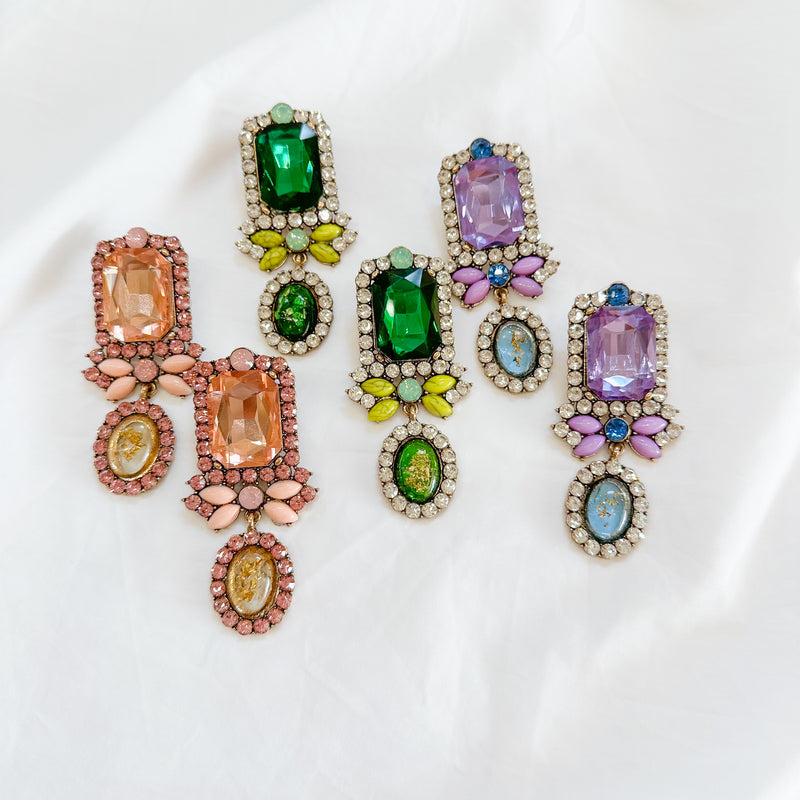 Rhinestone Statement Earrings