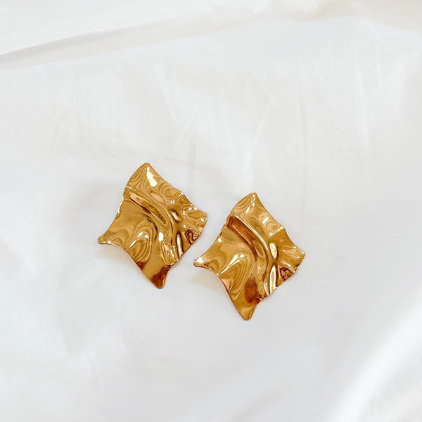 Gold Fold Earrings