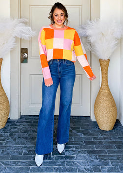 Color Block Spring Sweater