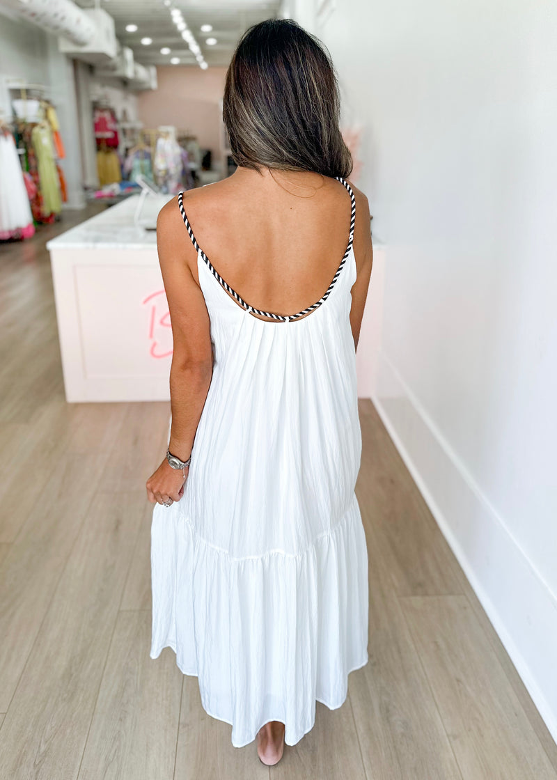 Olencia Flowy Dress- White