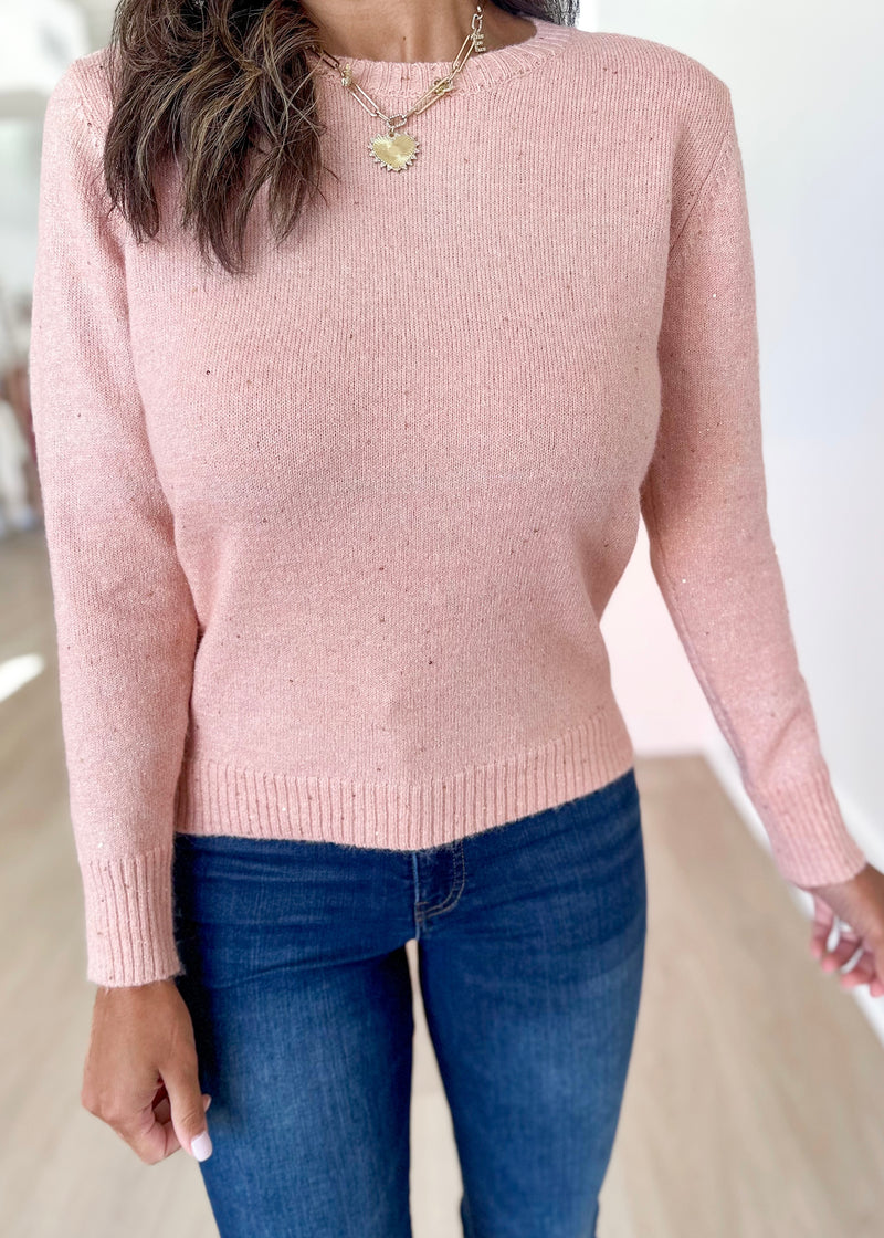 Weekend Plans Sweater- Pink