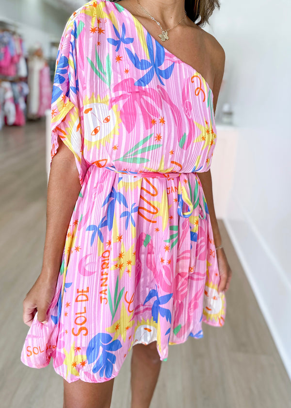 Island Hopper Dress- Soleil Pink