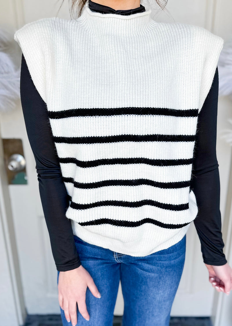 Stripe Sweater Vest