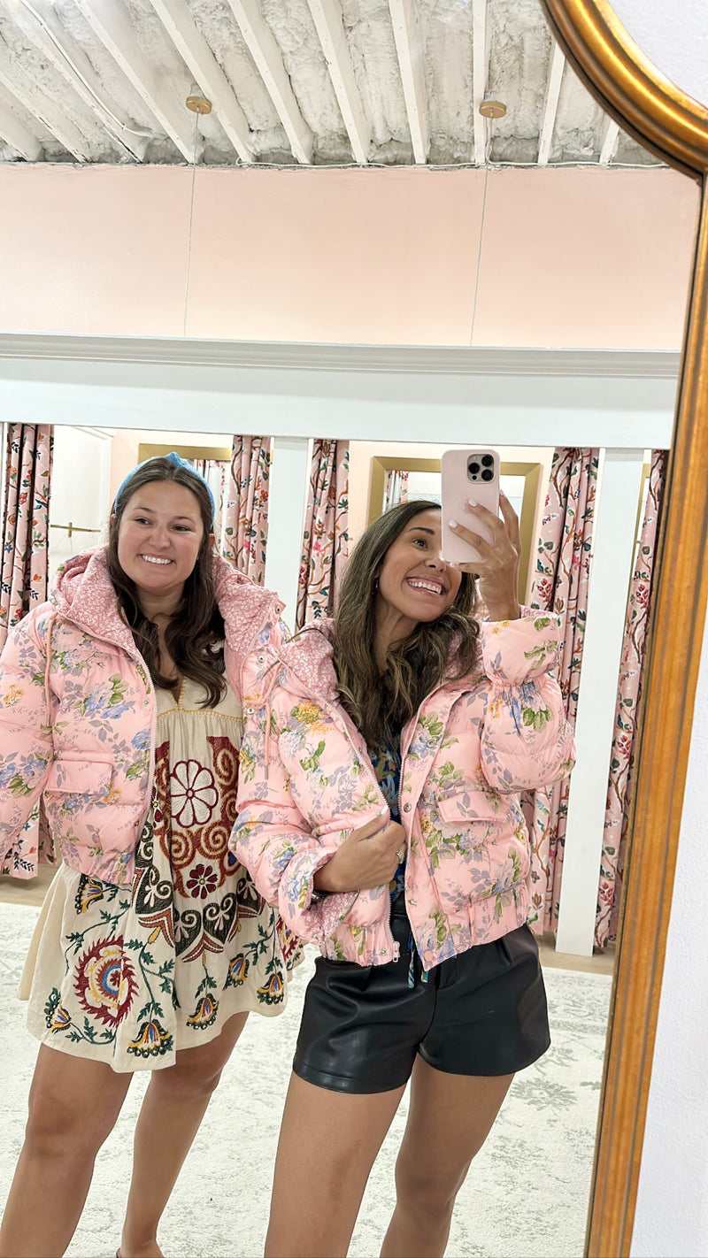 Love Shack Floral Puffer