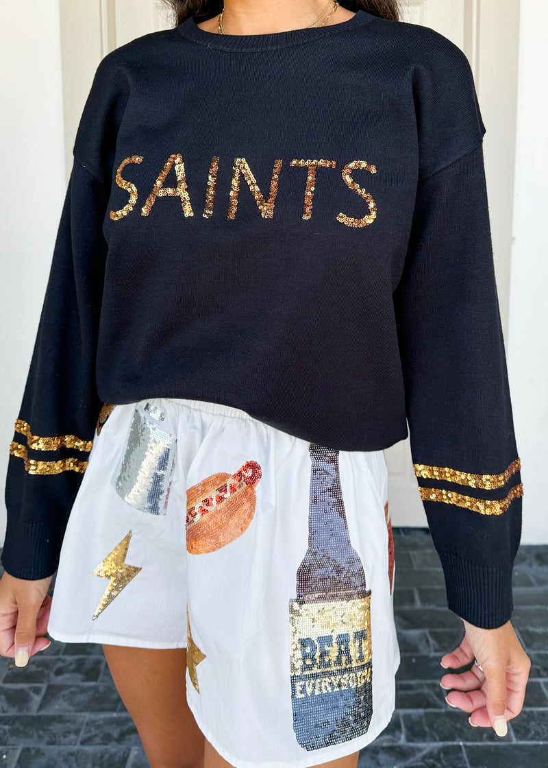 Sequin Saints Sweater
