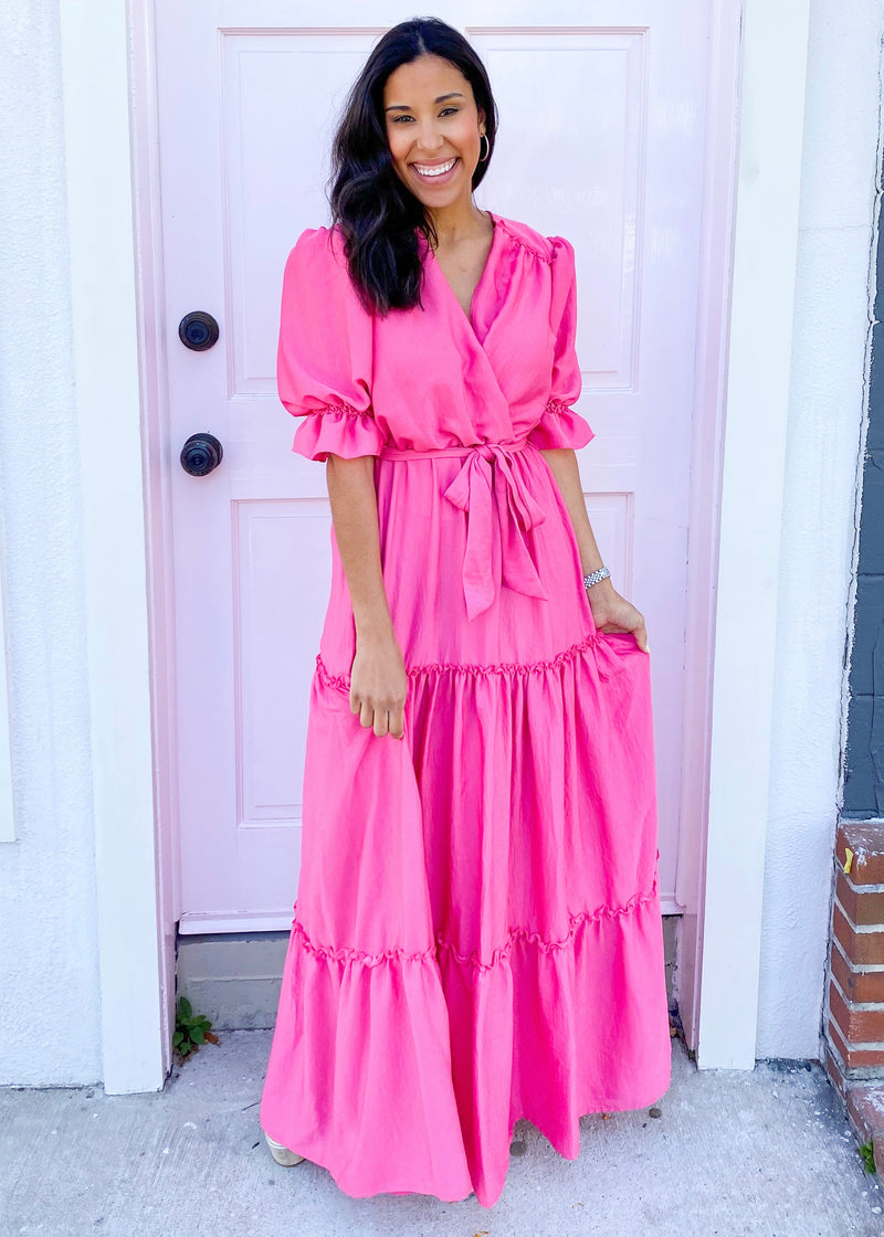 Syros Maxi Dress- Pink
