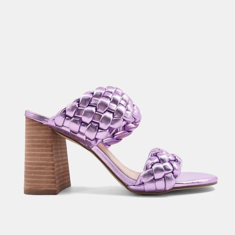 Heaven Metallic Purple Heel