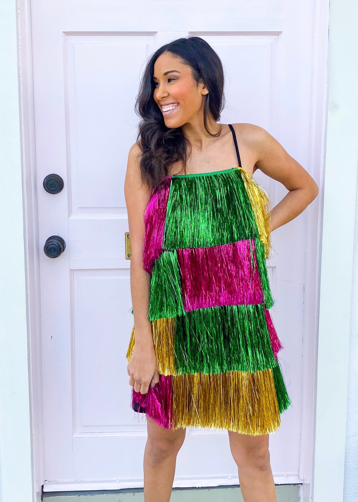 Mardi Gras Tinsel Dress